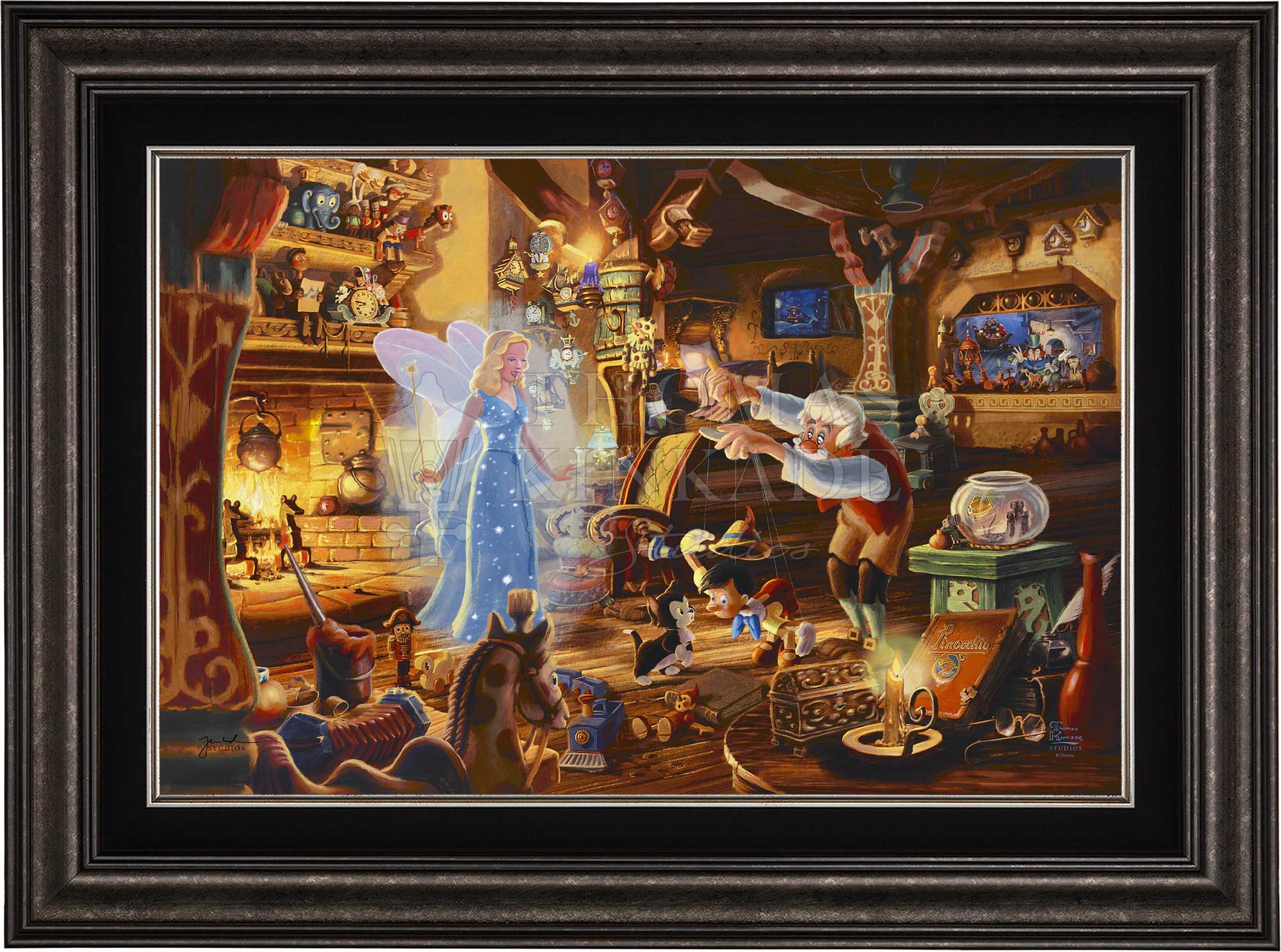 Disney Geppetto's Pinocchio - Jewel Edition Art – Thomas Kinkade