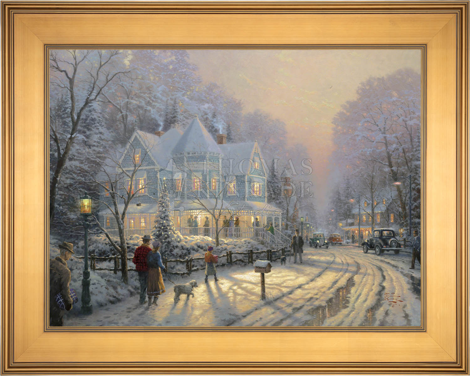 A Holiday Gathering - Limited Edition Canvas – Thomas Kinkade Studios