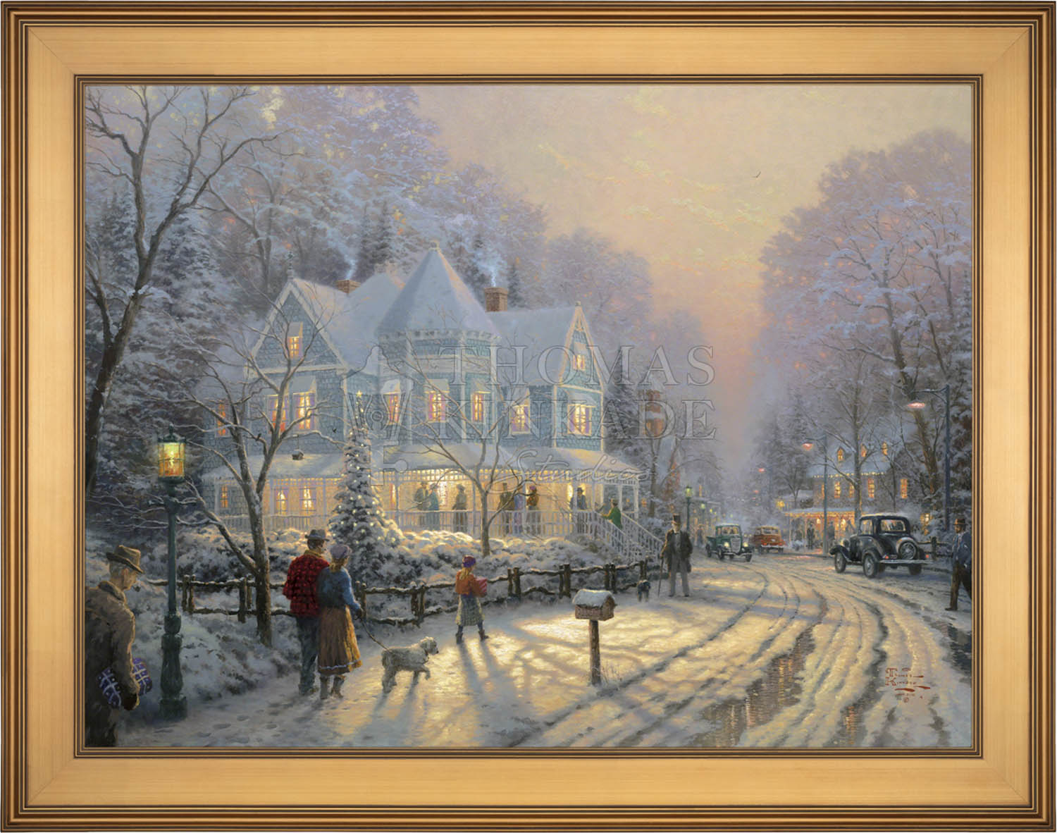A Holiday Gathering - Limited Edition Canvas – Thomas Kinkade Studios