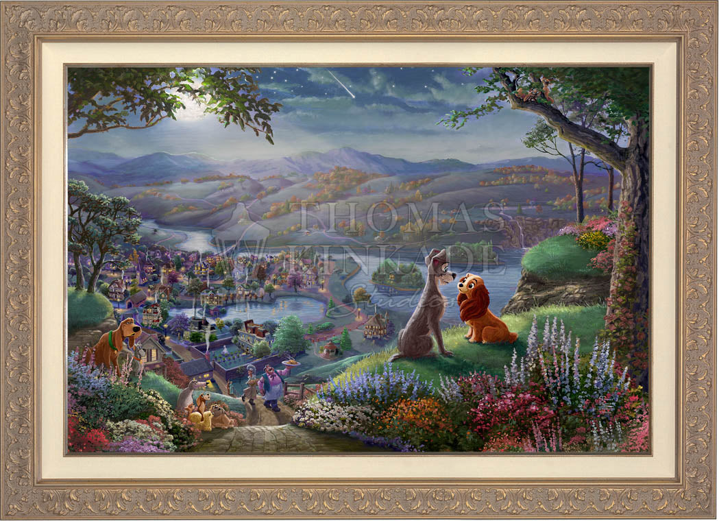 Shop Disney Lady and the Tramp Falling in Love - Jewel Edition Art