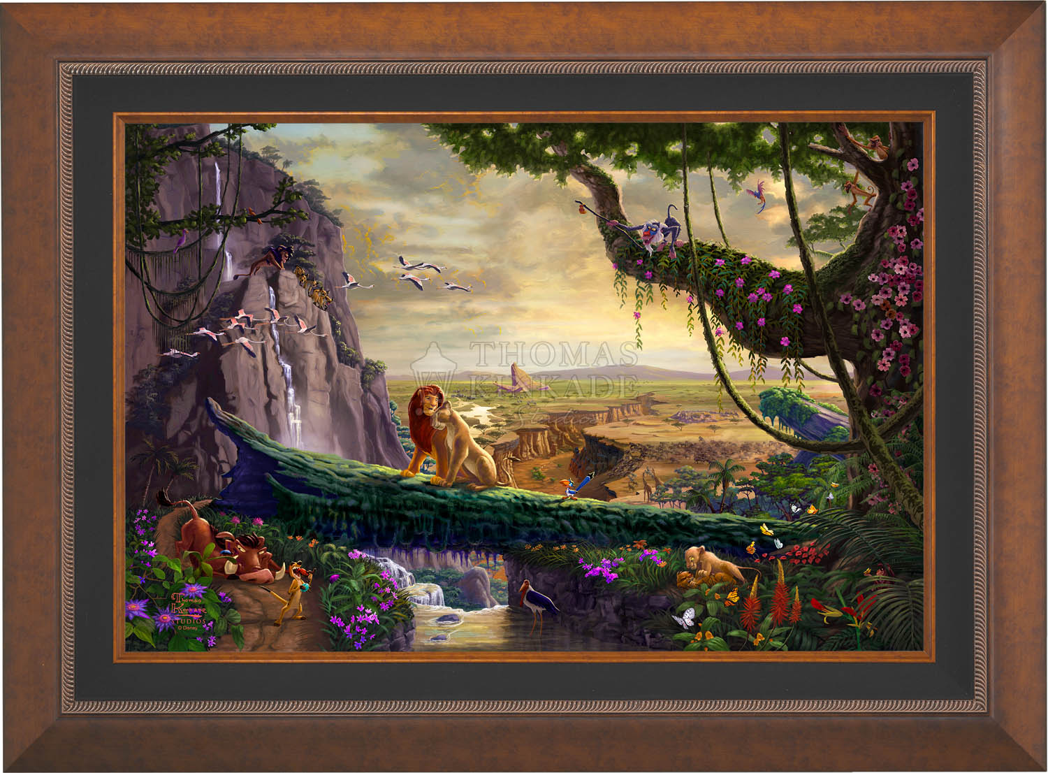 Canon - ライオンキング Thomas Kinkade Lion King P/P 12X18 Oil on Canvas | eBay