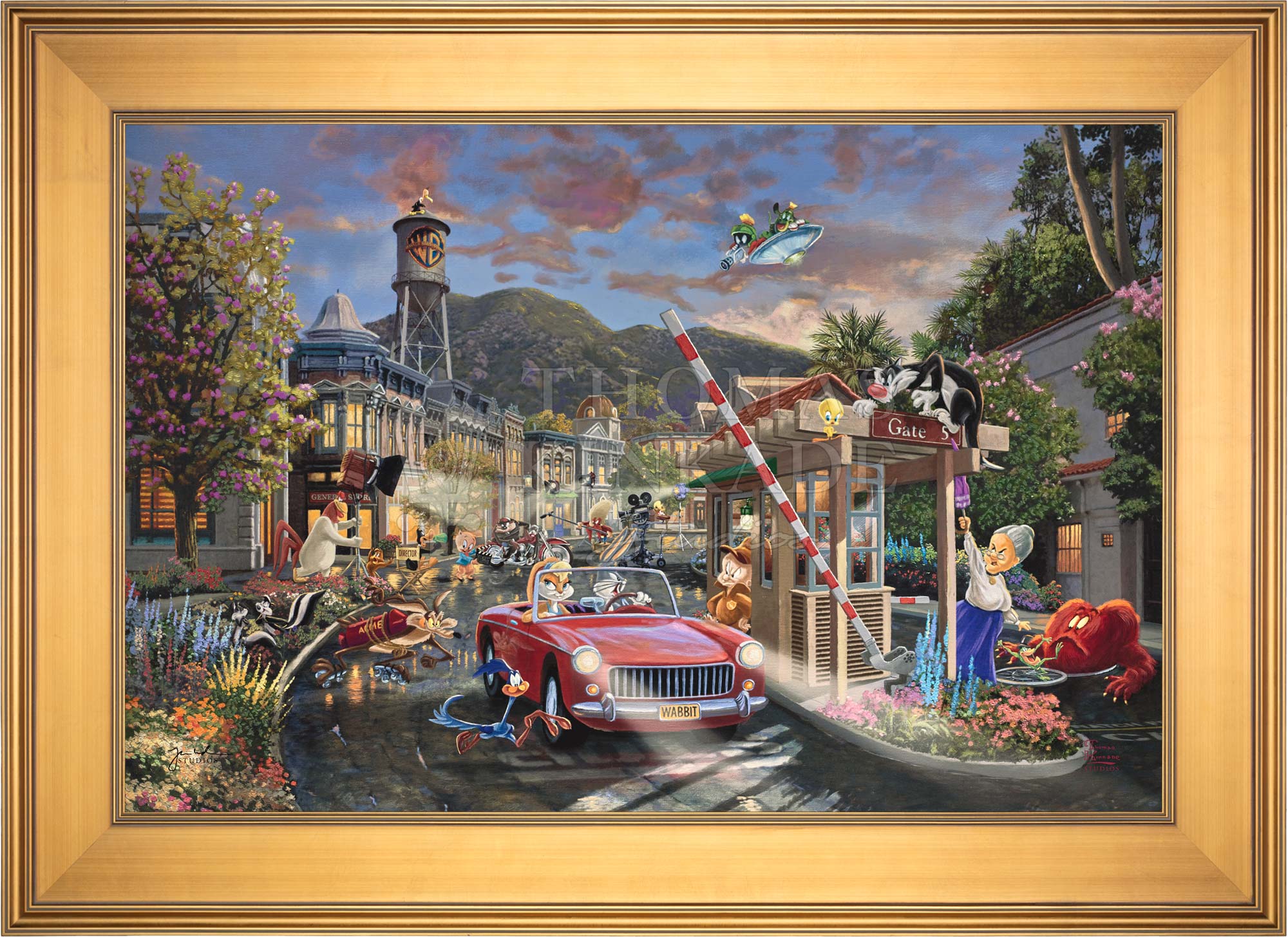 ワンダーランドウォーズ キャンバスアート Shop Looney Tunes™ - Backlot Shenanigans - Limited Edition Canvas