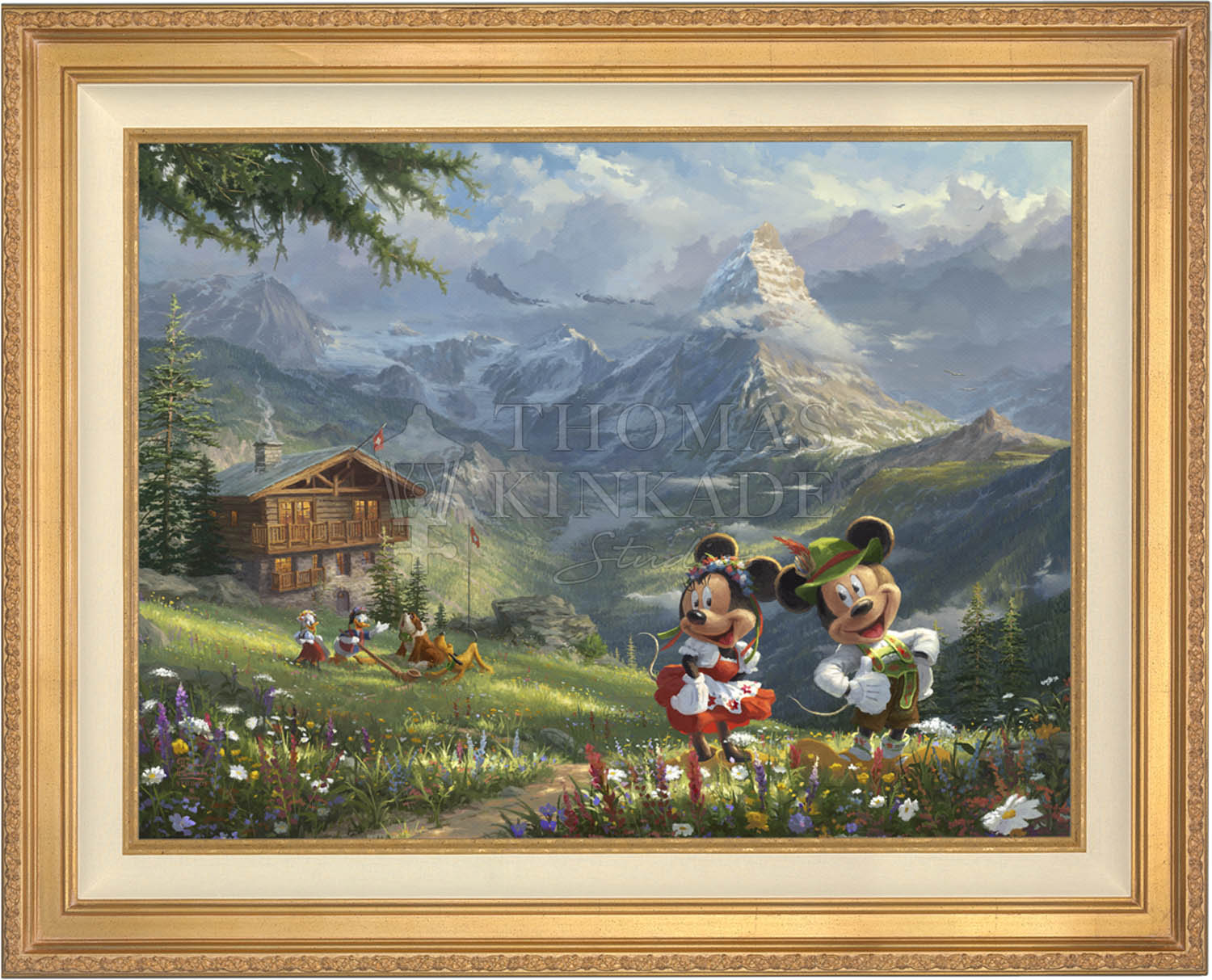 Shop Disney Mickey and Minnie in the Alps - Jewel Edition Art Wall