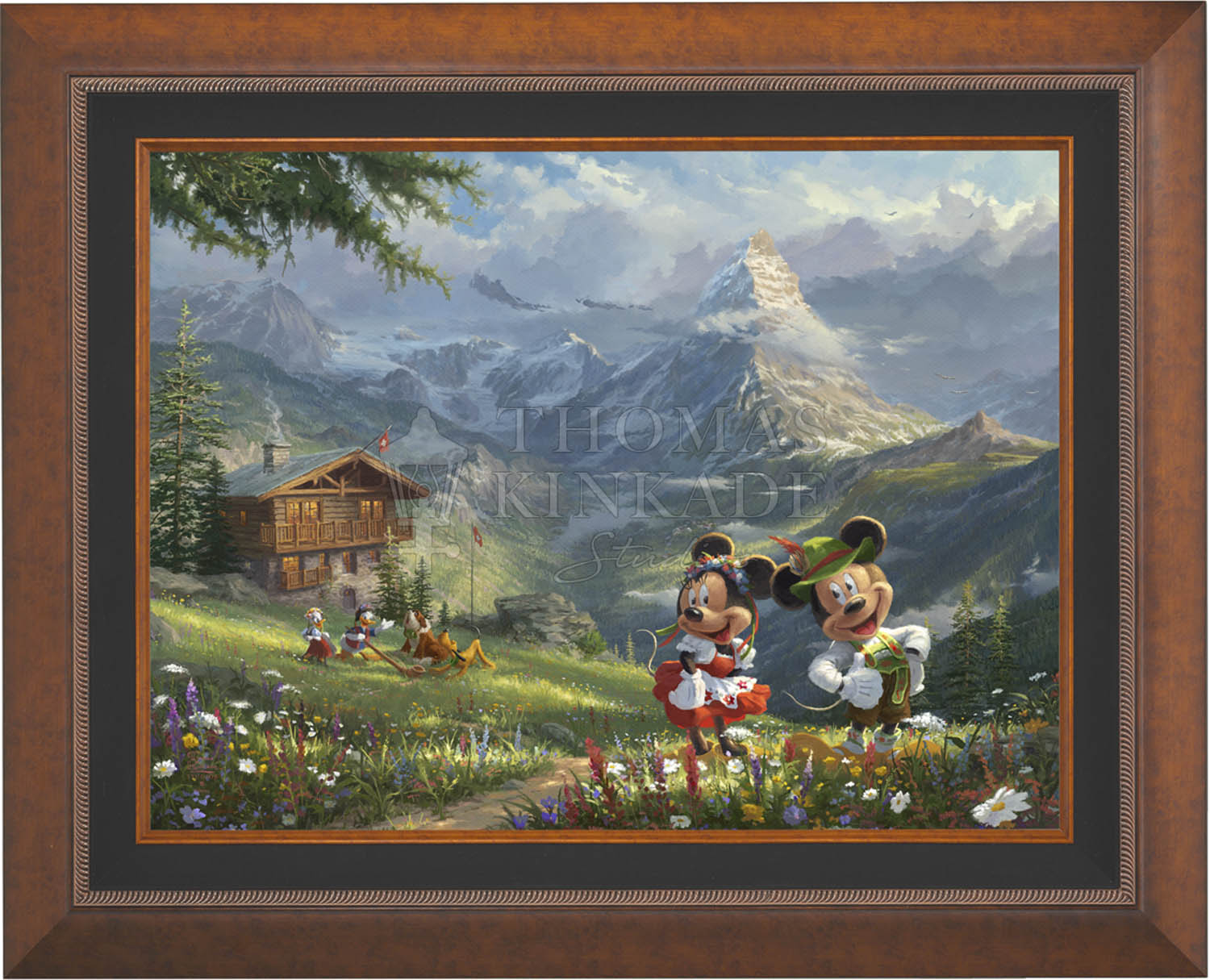 Disney Mickey and Minnie in the Alps - Jewel Edition Art Jewel
