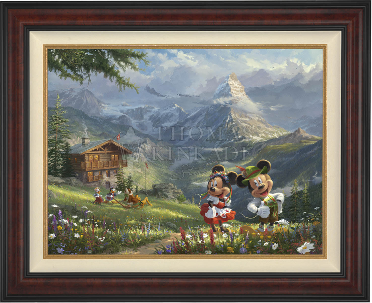 Shop Disney Mickey and Minnie in the Alps - Jewel Edition Art Wall