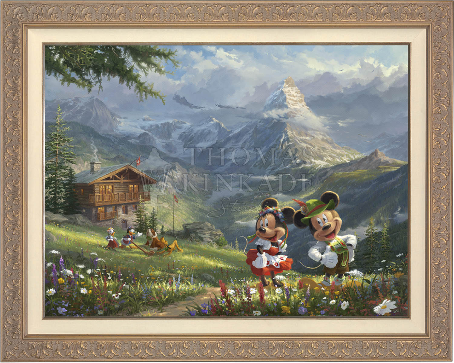 Disney Mickey and Minnie in the Alps - Jewel Edition Art Jewel