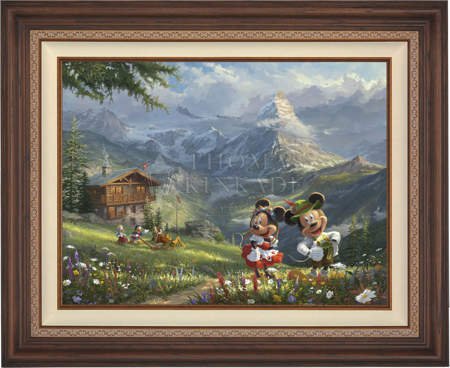 Disney Mickey and Minnie in the Alps - Jewel Edition Art Jewel