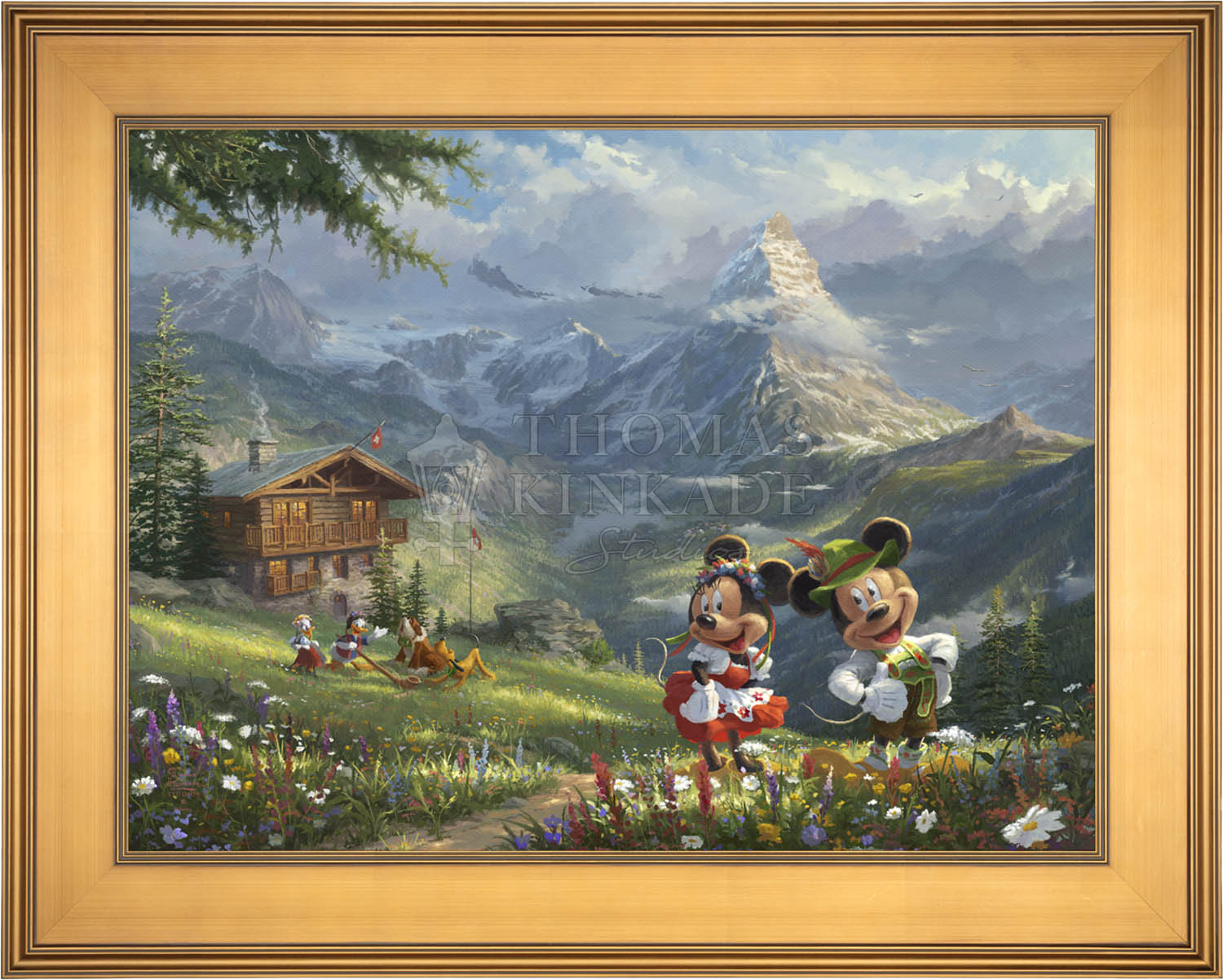 Shop Disney Mickey and Minnie in the Alps - Limited Edition Canvas