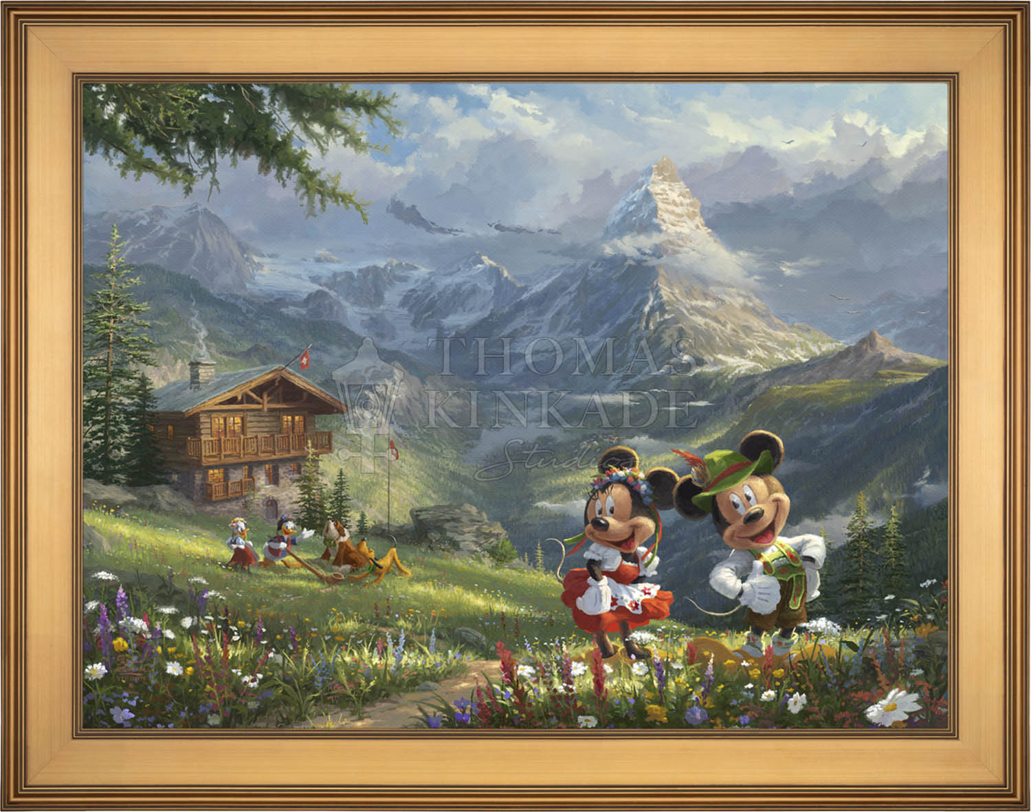 Shop Disney Mickey and Minnie in the Alps - Limited Edition Canvas