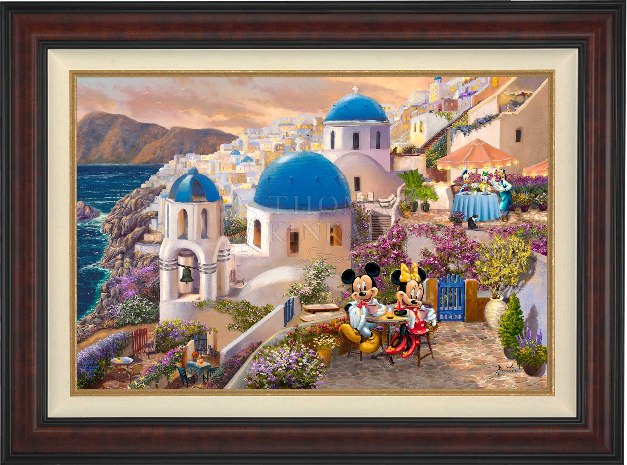 Shop Disney Mickey and Minnie in Greece - Limited Edition Canvas