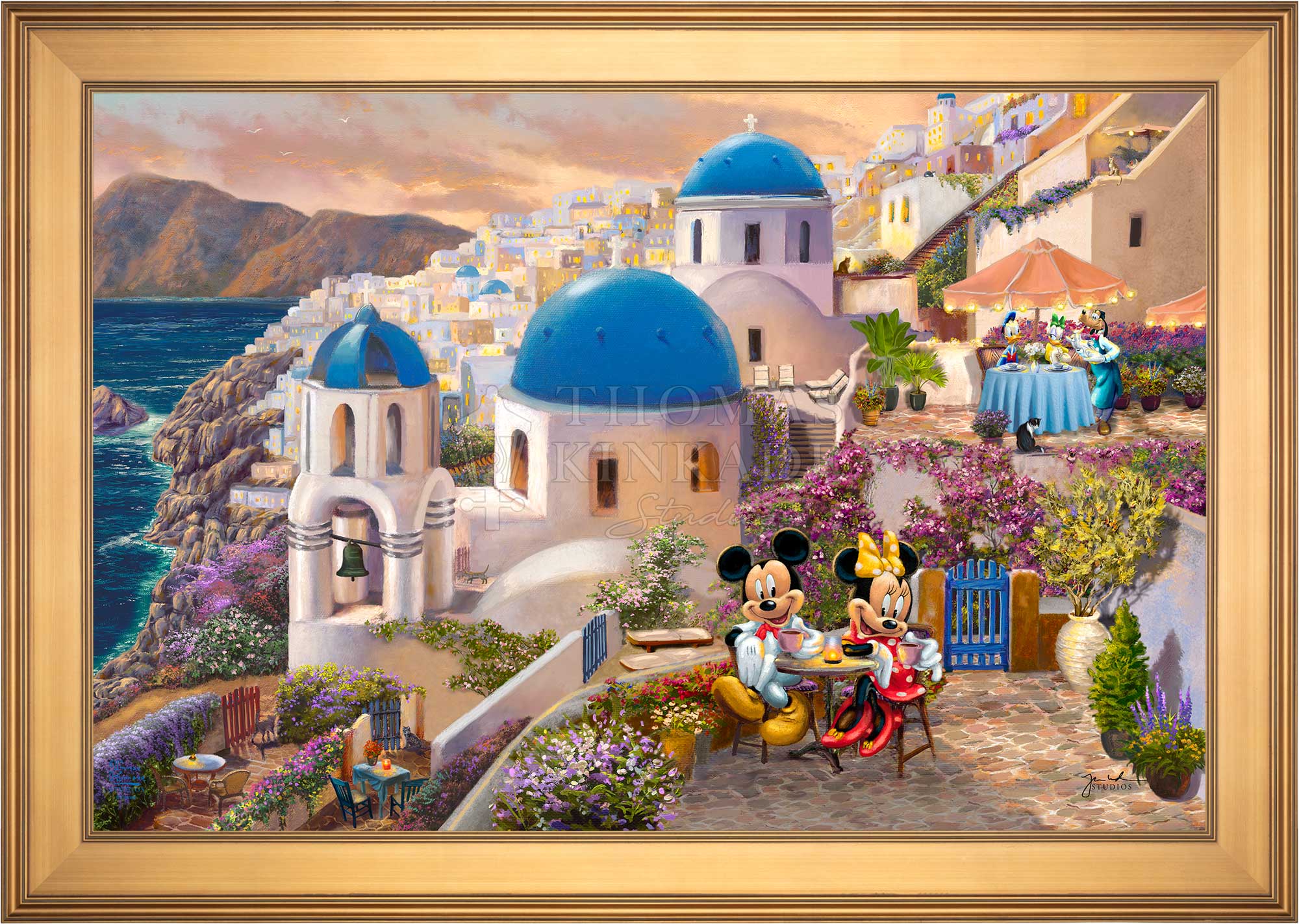 Shop Disney Mickey and Minnie in Greece - Jewel Edition Art Wall
