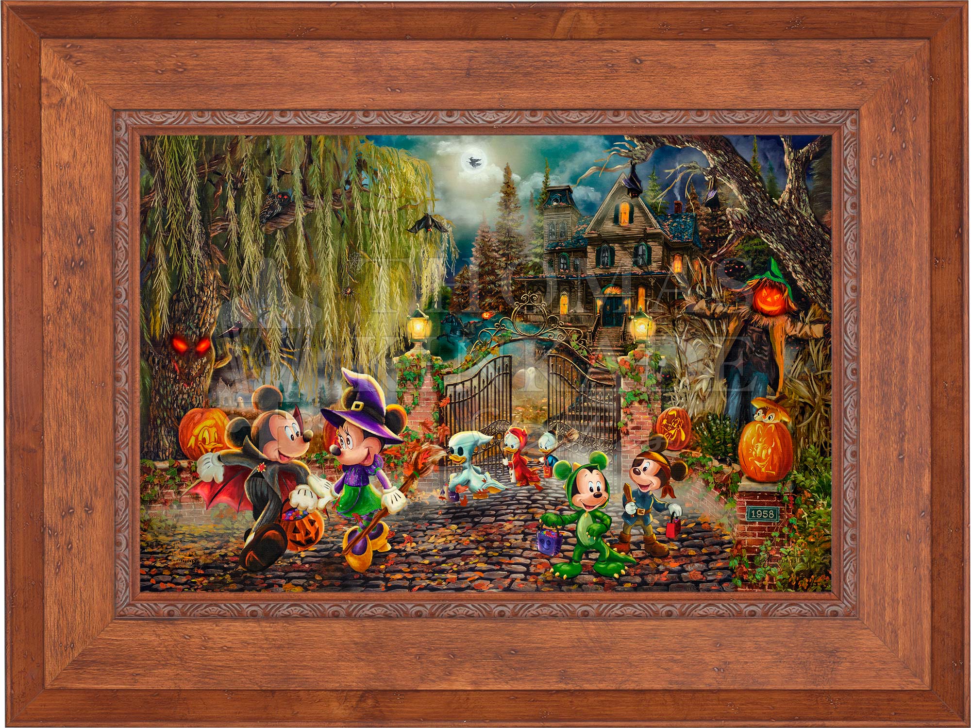 ディズニー　Ghouls Rush In Disney Mickey and Minnie Halloween Fun - Jewel Edition Art