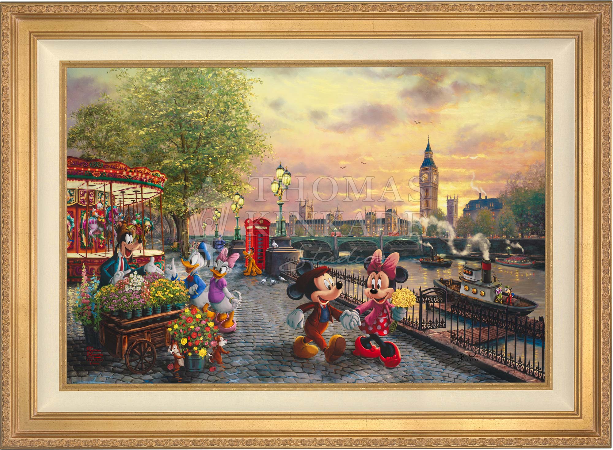 Disney Mickey and Minnie in London - Limited Edition Canvas