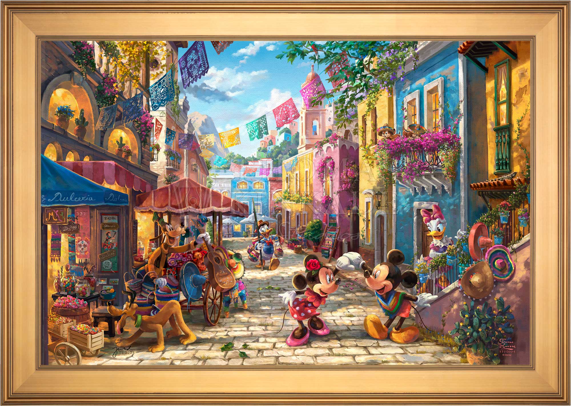Disney Mickey and Minnie in Mexico - Limited Edition Canvas