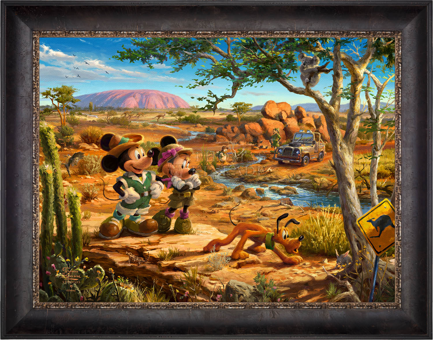 Disney Mickey and Minnie in the Outback - Jewel Edition Art Jewel