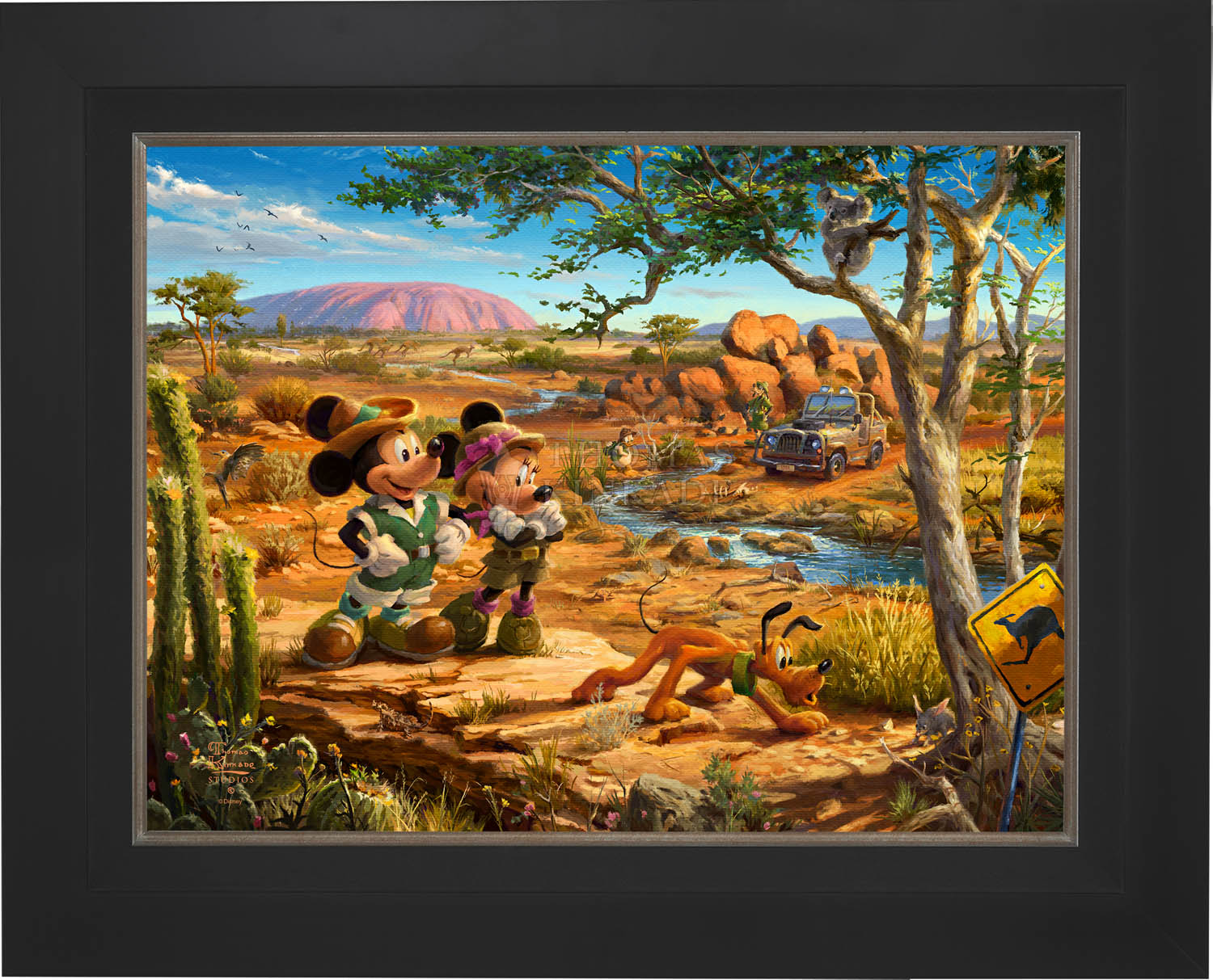 Disney Mickey and Minnie in the Outback - Jewel Edition Art Jewel