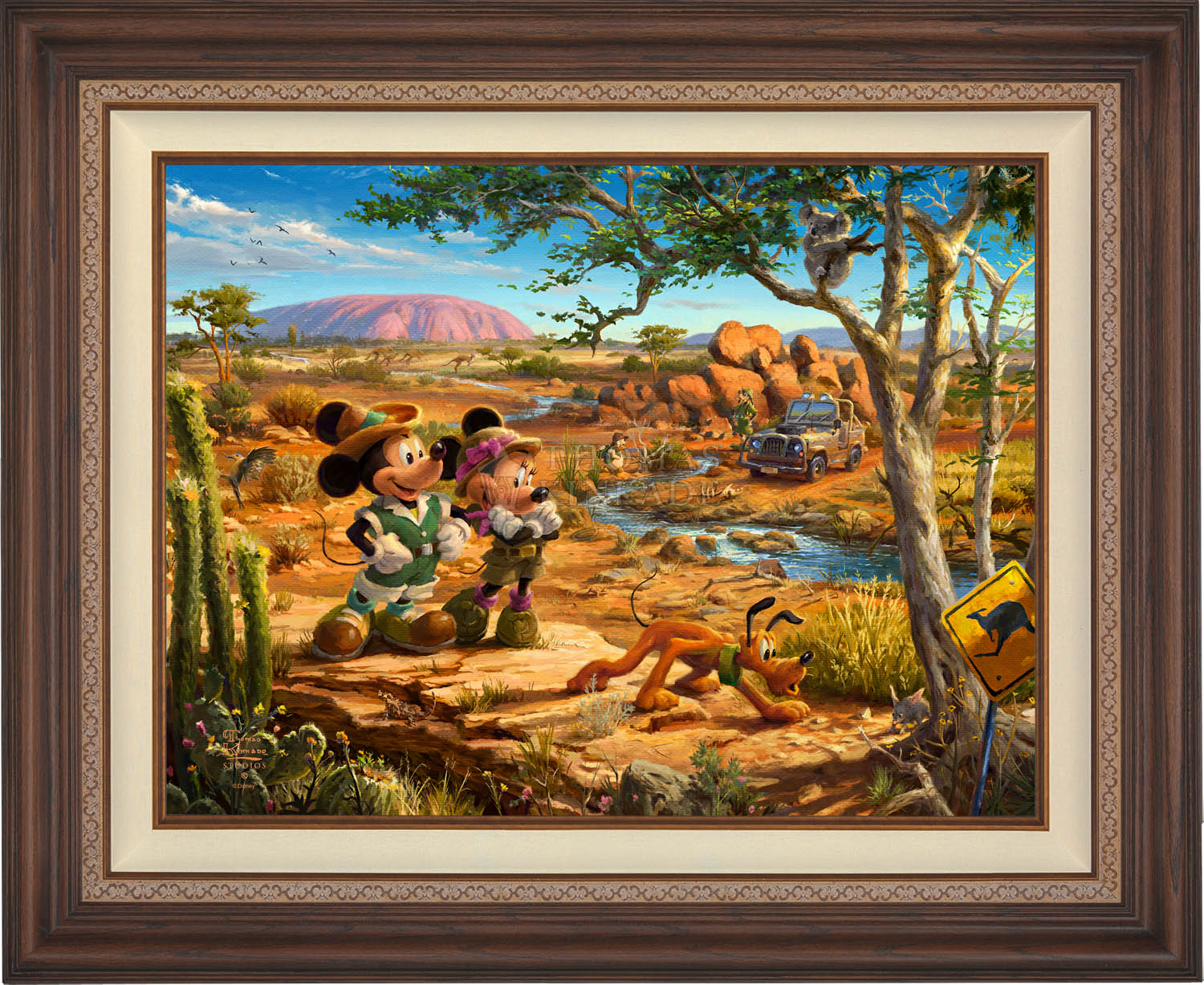 Disney Mickey and Minnie in the Outback - Jewel Edition Art