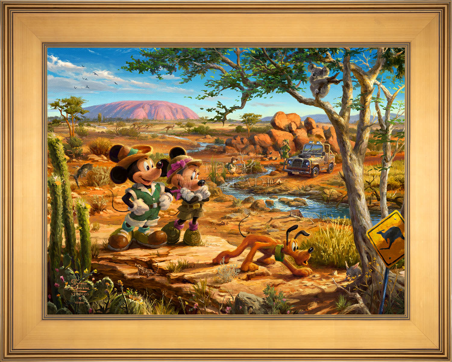 Disney Mickey and Minnie in the Outback - Jewel Edition Art