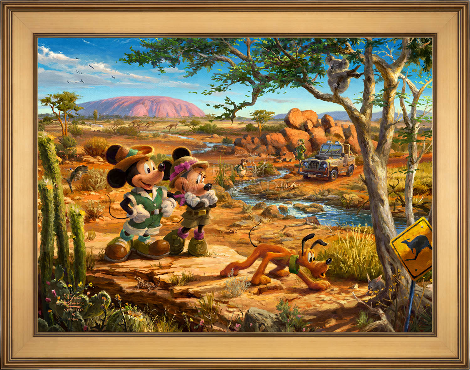 Disney Mickey and Minnie in the Outback - Jewel Edition Art Jewel