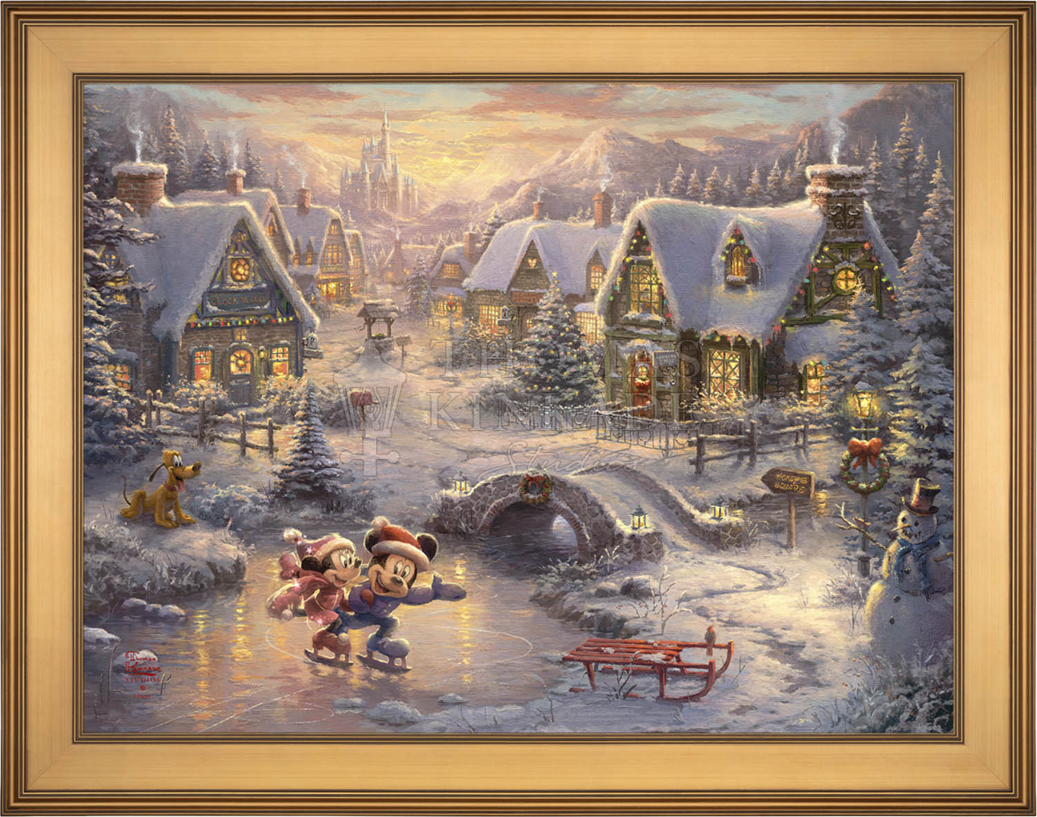 Disney Mickey and Minnie - Sweetheart Holiday - Jewel Edition Art