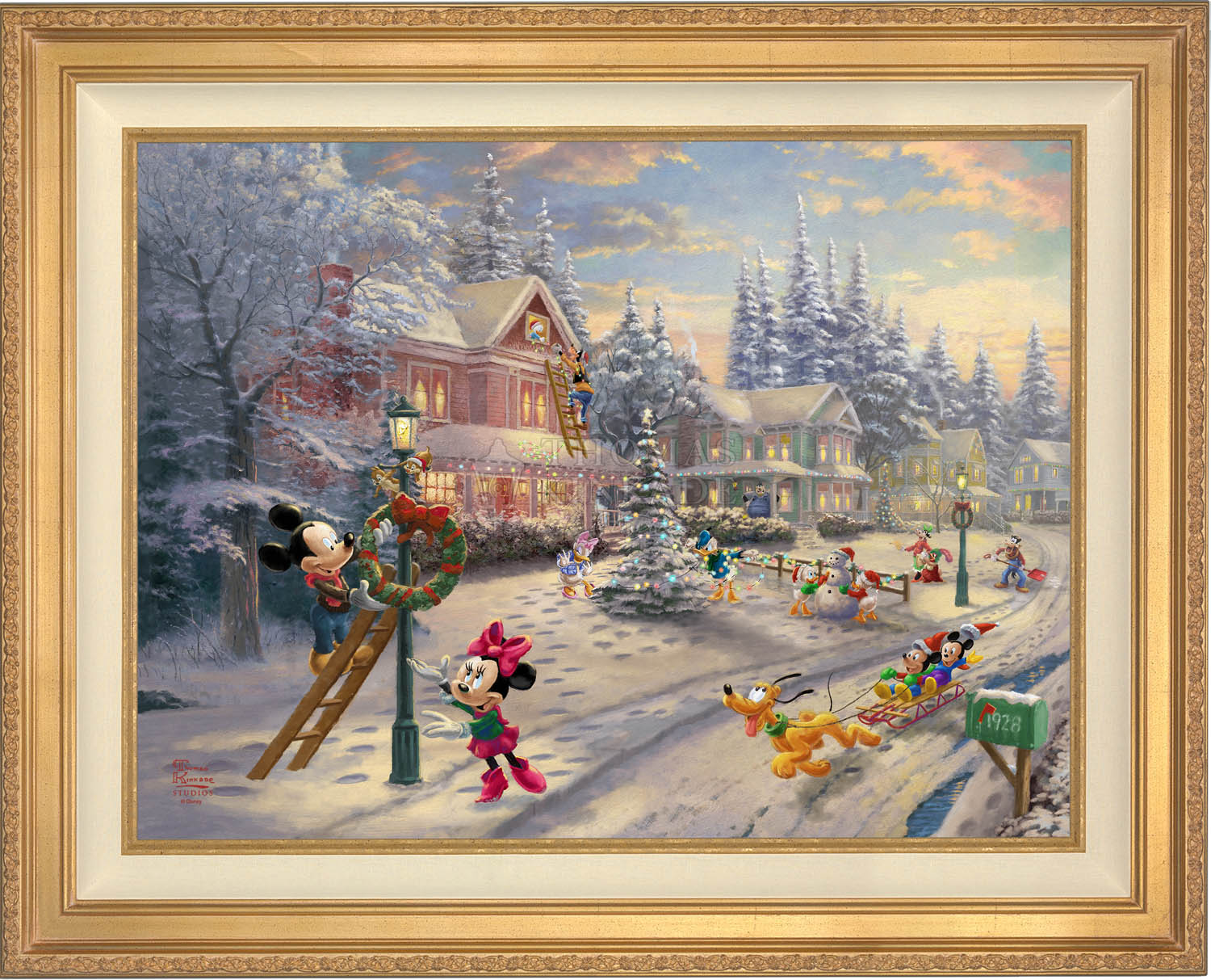 Shop Disney Mickey's Victorian Christmas - Limited Edition Canvas