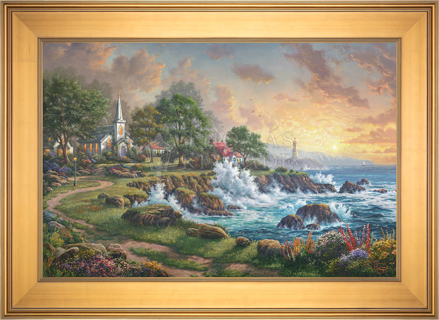 Seaside Haven - Limited Edition Canvas – Thomas Kinkade Studios