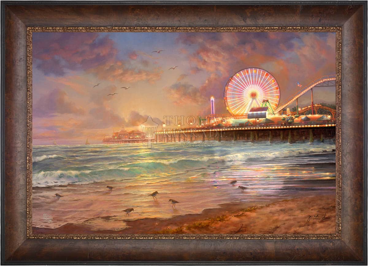 Shop Sunset at Santa Monica Pier - Limited Edition Canvas Wall Art