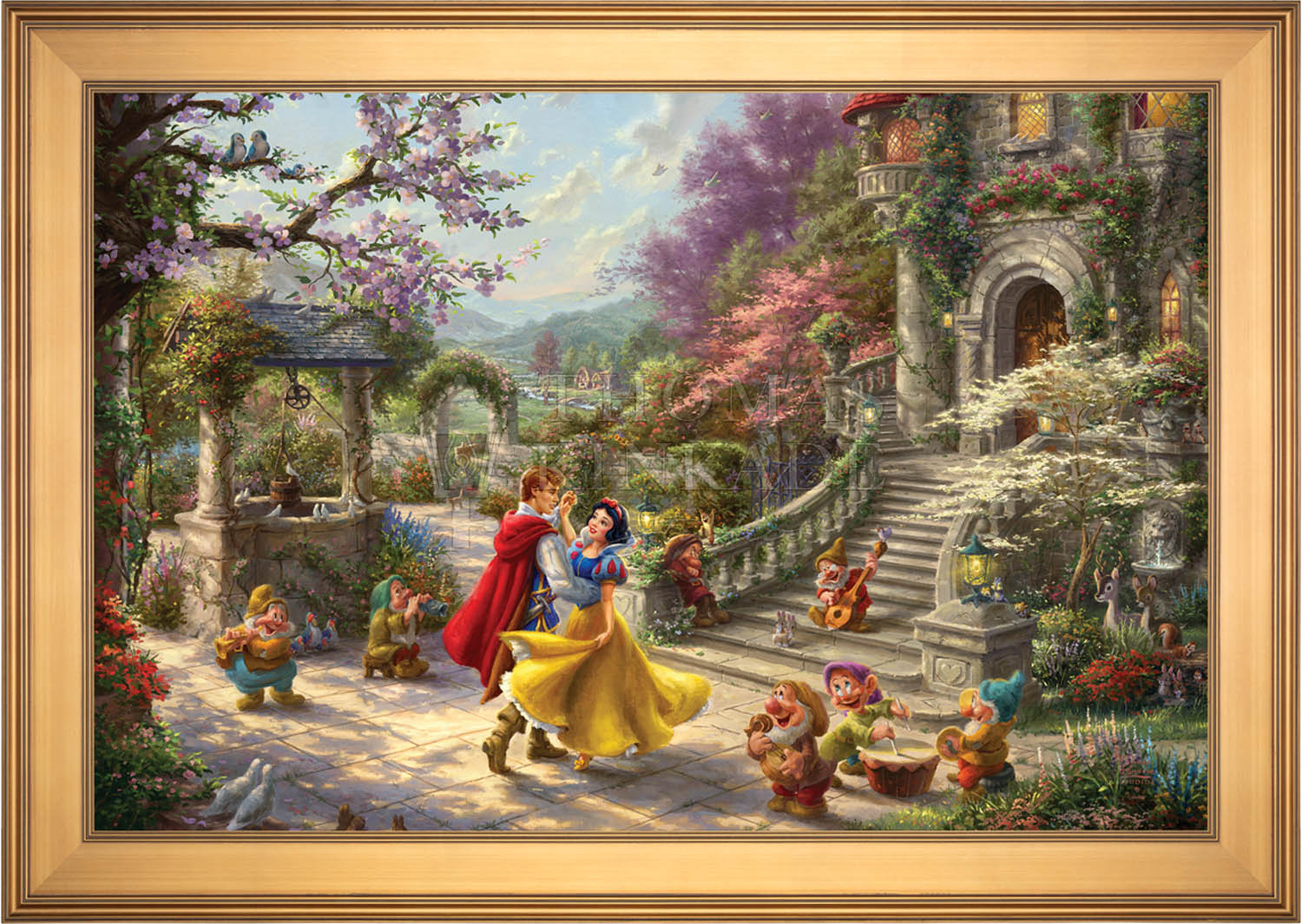 Disney Snow White Dancing in the Sunlight - Limited Edition Canvas