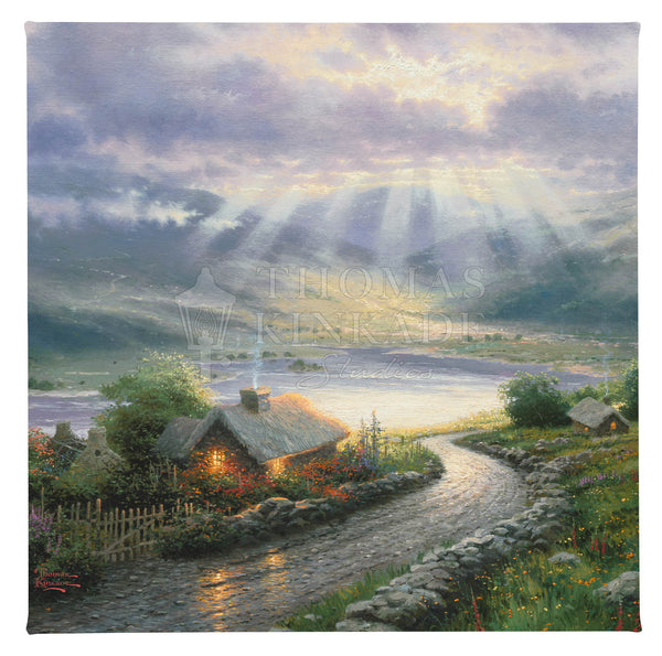 Emerald Isle Cottage - 14" x 14" Gallery Wrapped Canvas