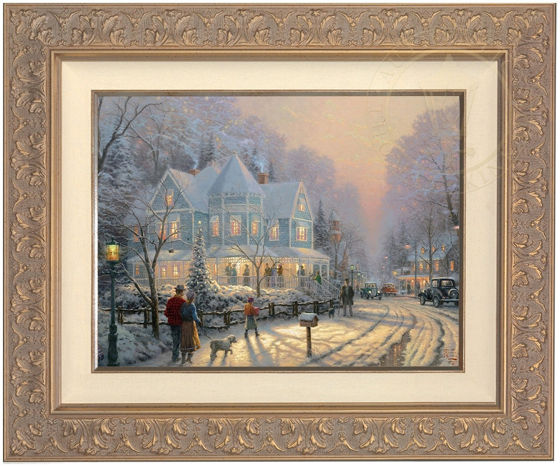 A Holiday Gathering - Limited Edition Canvas – Thomas Kinkade Studios