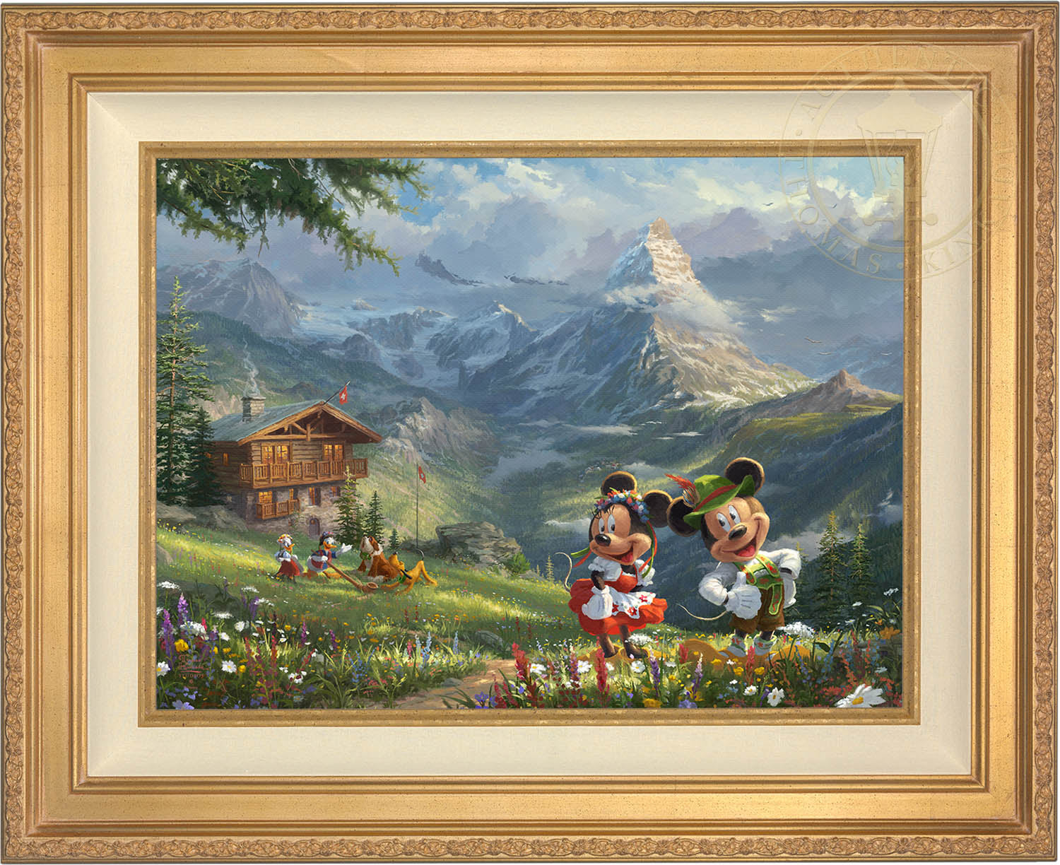 Shop Disney Mickey and Minnie in the Alps - Limited Edition Canvas