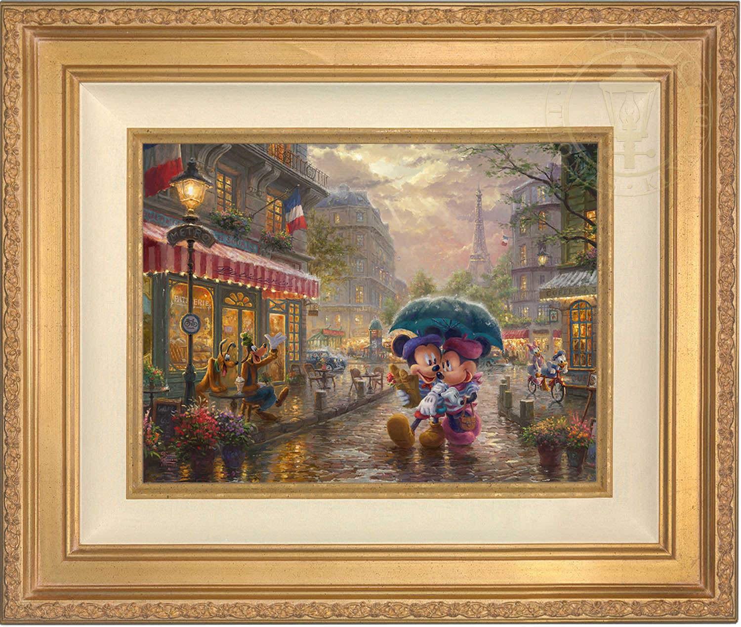 Disney Mickey and Minnie in Paris - Limited Edition Canvas