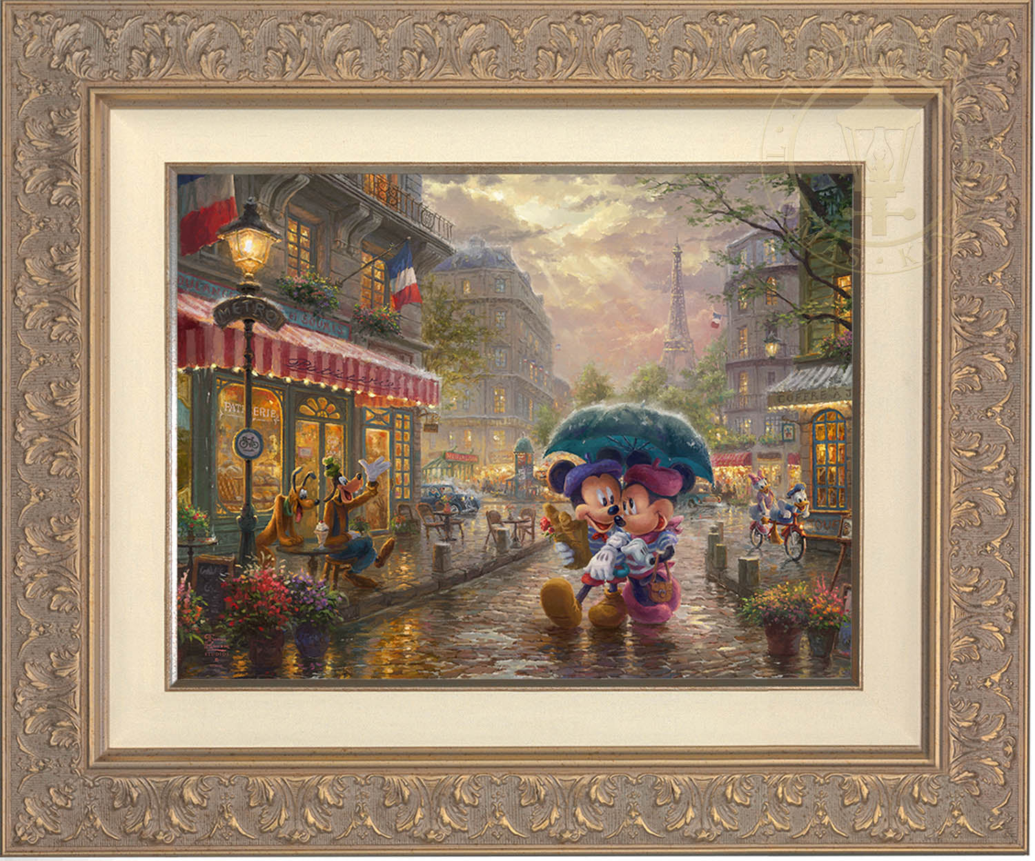 Shop Disney Mickey and Minnie in Paris - Limited Edition Canvas
