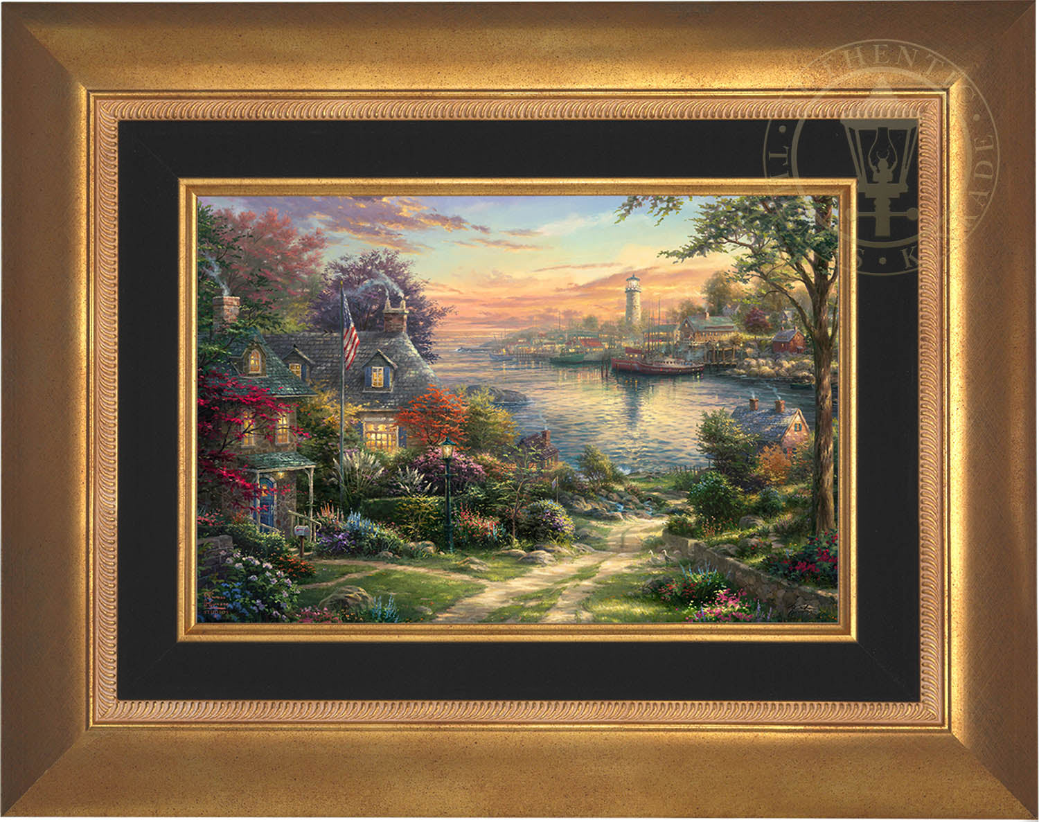 THOMAS KINKADE USA製 ラグ カーペット タペストリー THOMAS KINKADE USA製 ラグ カーペット タペストリー