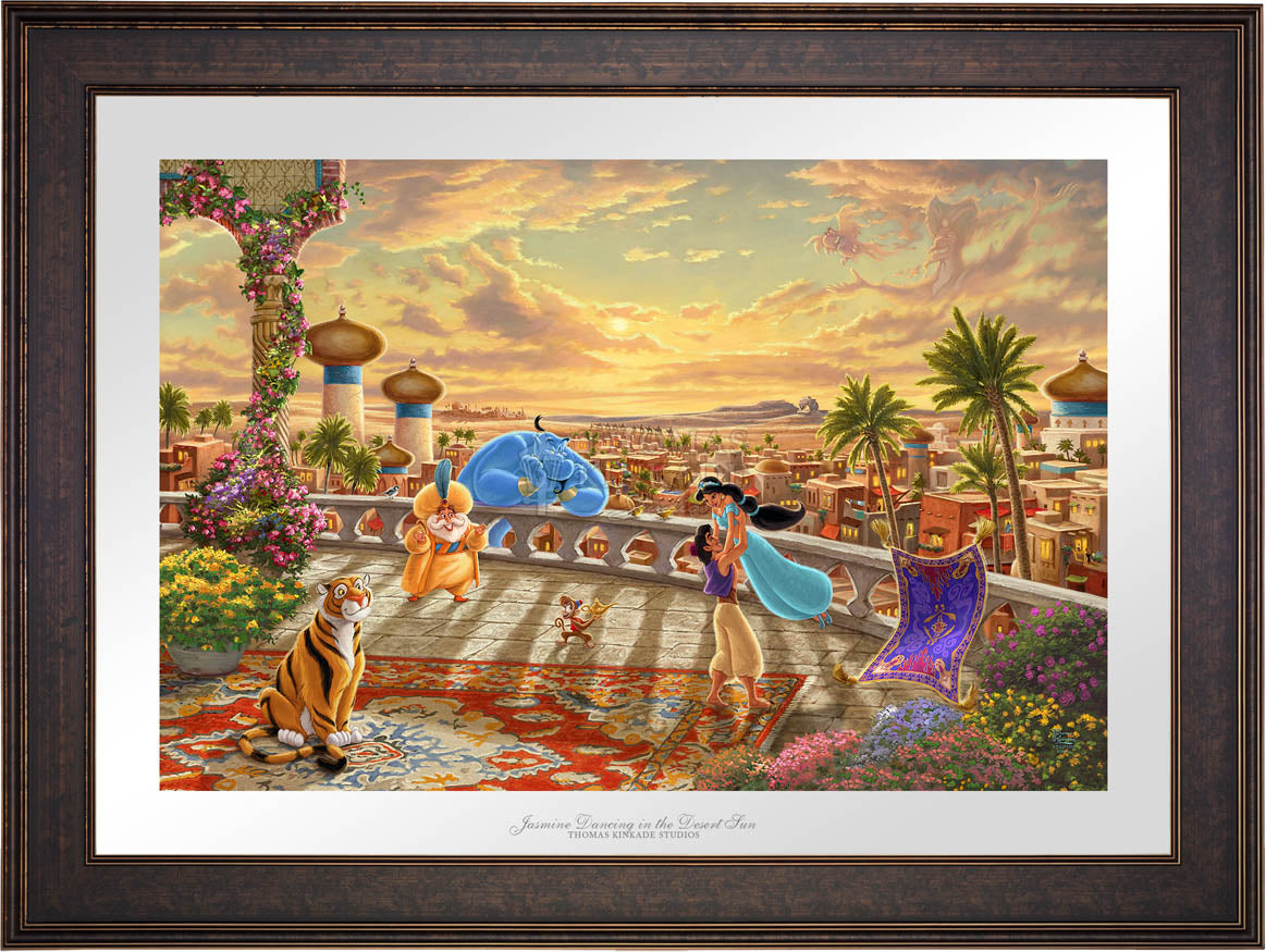 Disney Jasmine Dancing in the Desert Sunset - Limited Edition