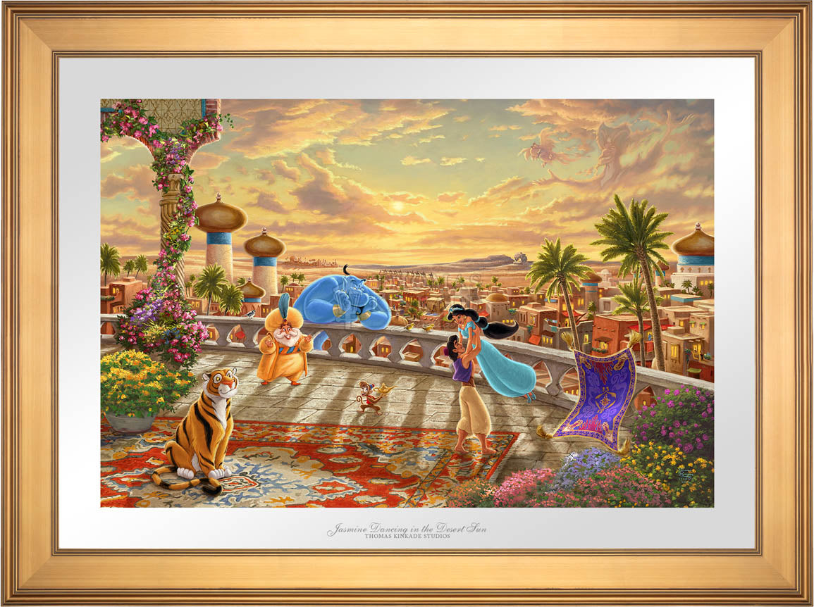 Disney Jasmine Dancing in the Desert Sunset - Limited Edition