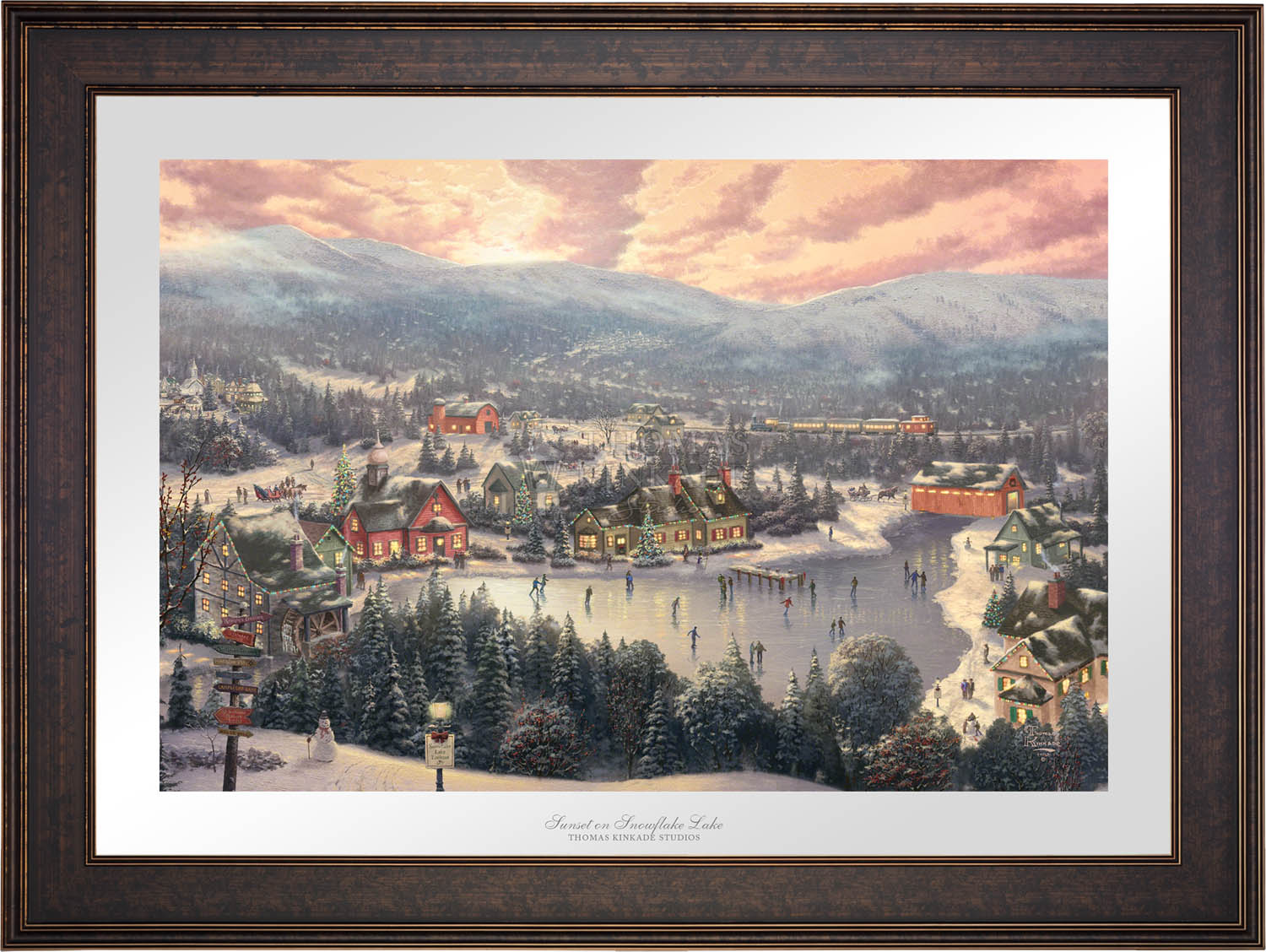 Shop Sunset on Snowflake Lake - Limited Edition Paper Wall Art