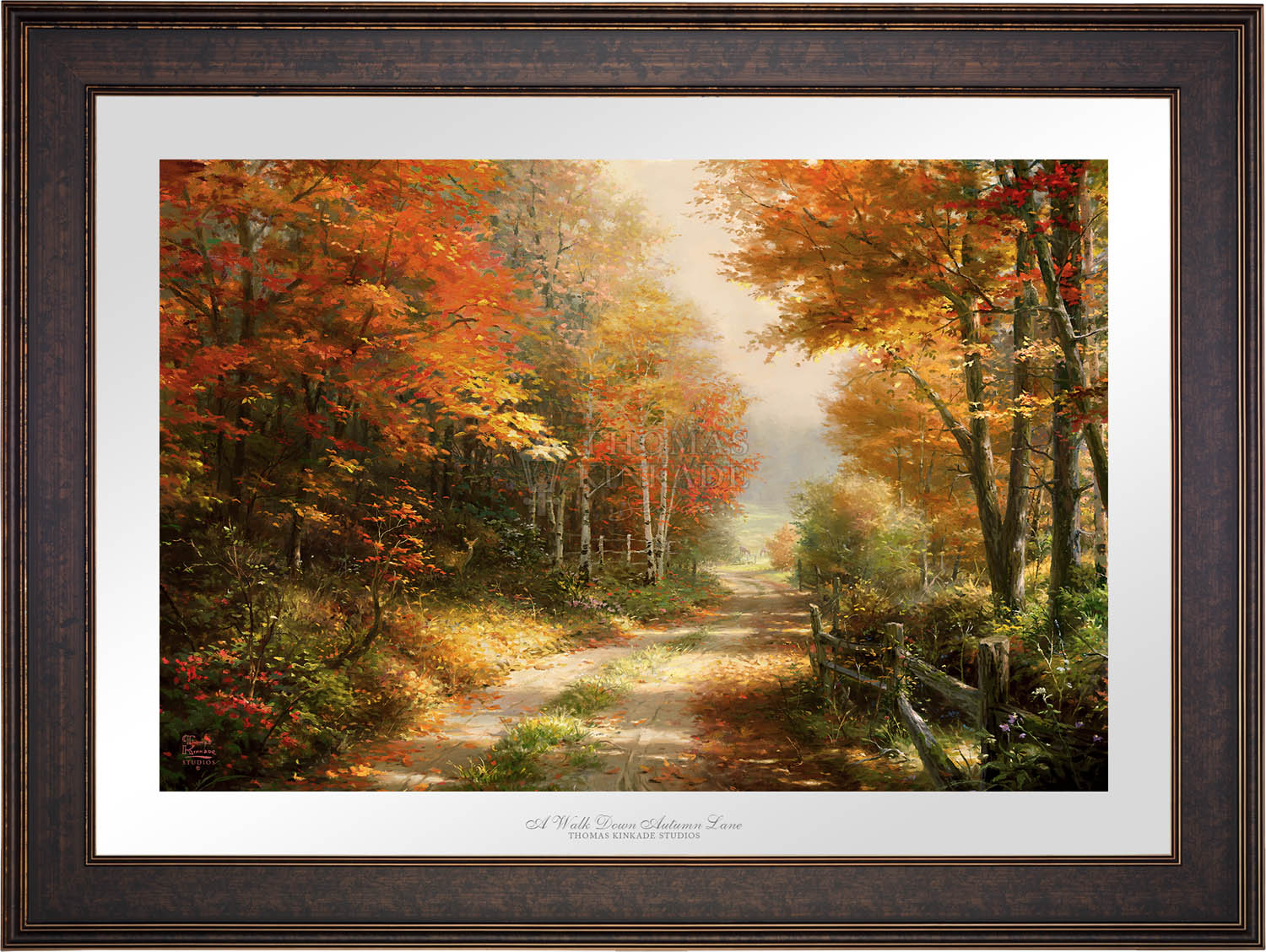 Shop A Walk Down Autumn Lane - Limited Edition Paper Wall Art From