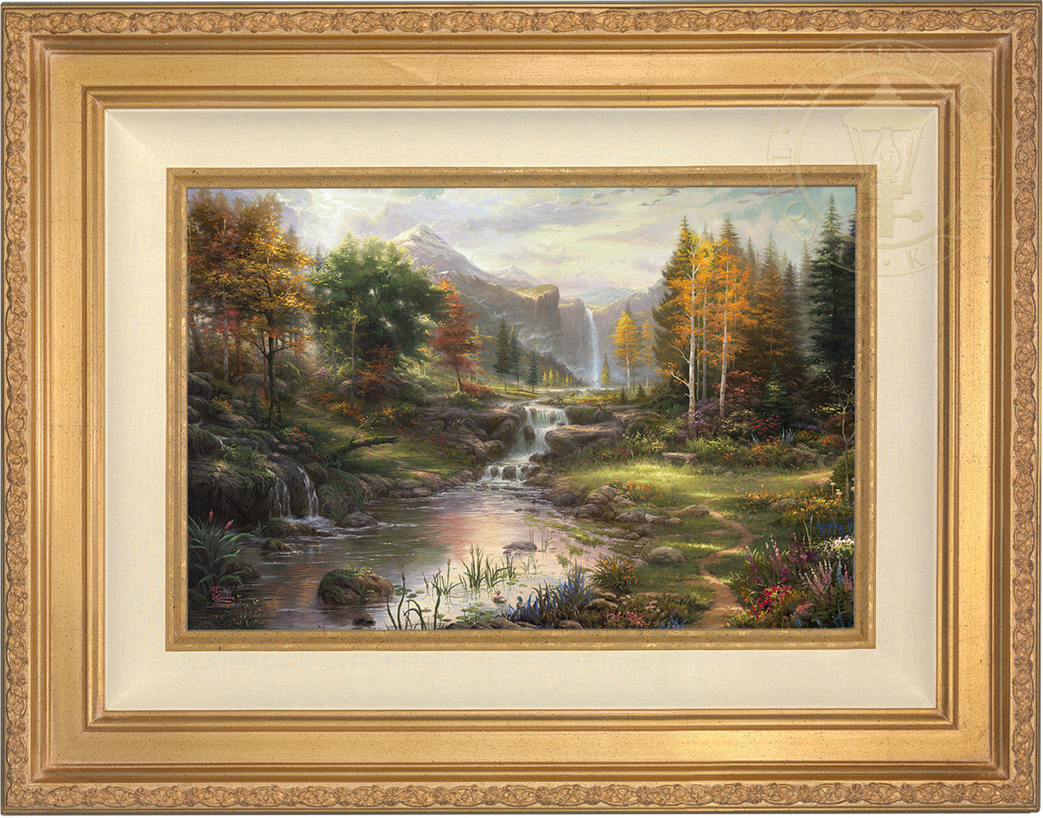 Thomas Kinkade リトグラフ作品 フレーム付き Reflections of Family - Limited Edition Canvas – Thomas Kinkade